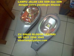 Lampu Jalan LED 50W 30W 220V 12V Garansi 2 Tahun